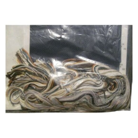 Janlynn Counted Cross Stitch Kit Wolves 10" X 8" Black Aida Fabric Craft Set - Picture 7 of 7